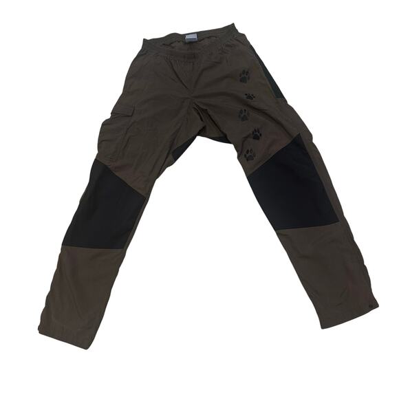 Jack Wolfskin Travel Tan Elastic Waist Cargo Pocket Hiking Outdoor Pants sz L - Picture 2 of 9